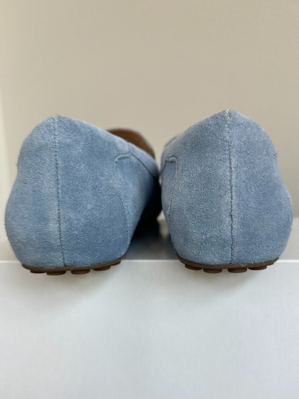 ABEO Harbor Loafers Women's Size 9.5 Light Blue Suede Flats with Arch Support - Picture 5 of 10